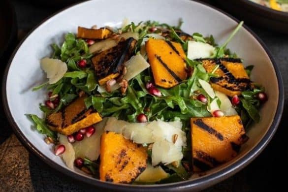 Roast Pumpkin Salad with Grilled Haloumi