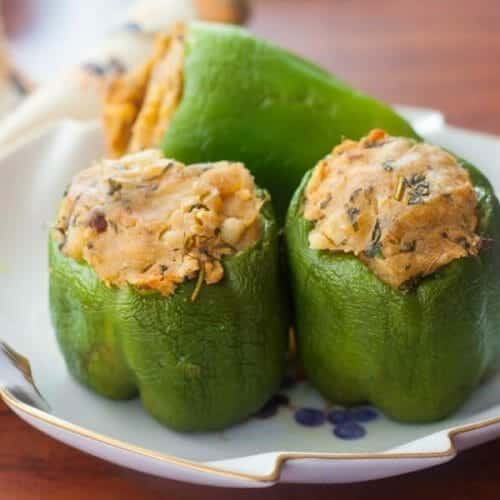 Stuffed Capsicums (Aloo Bharwa Shimla Mirch)