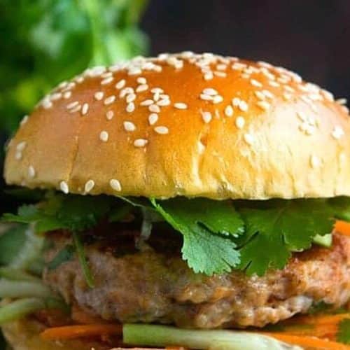 Chicken Satay Burger 21 Chicken Satay Burger