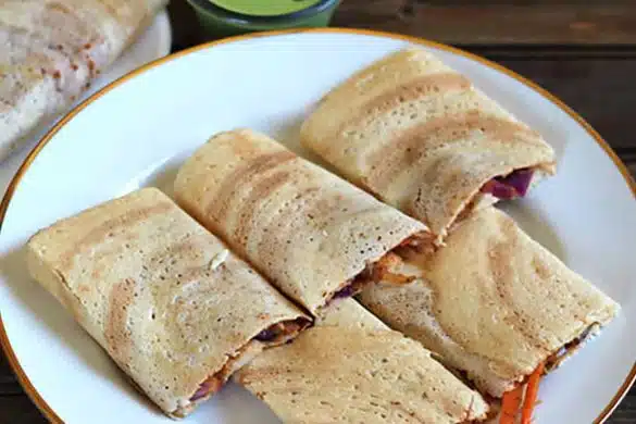 Oats Dosa Roll