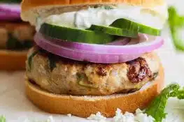 Sweet Potato and Feta Burger