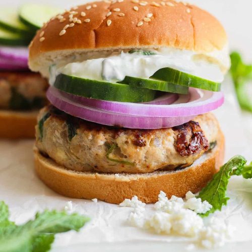 Sweet Potato and Feta Burger 22 Sweet Potato and Feta Burger