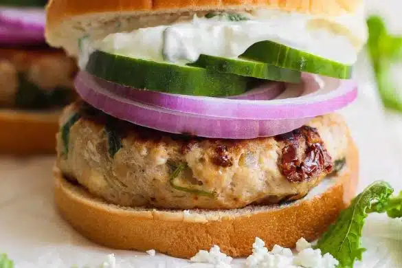 Sweet Potato and Feta Burger