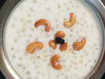 Javvarisi Payasam (Sago Kheer / Sabudana Kheer)