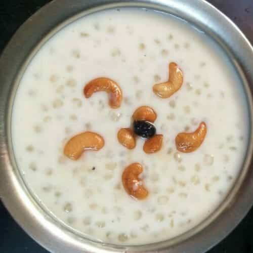 Javvarisi Payasam