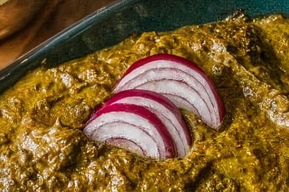 Minced Meat with Spinach and Coriander