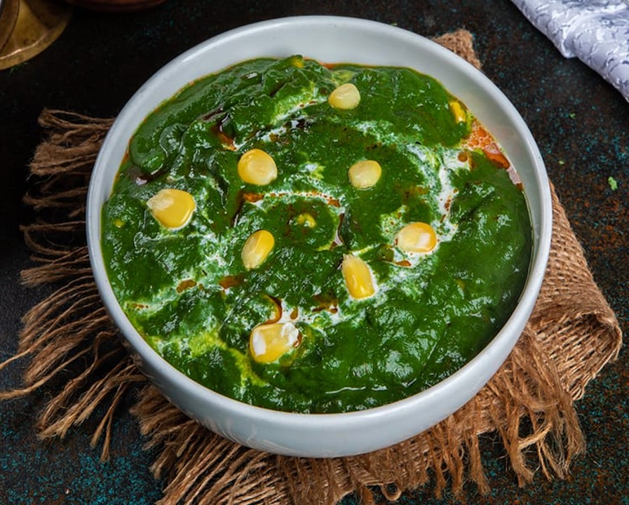 Palak Makai Malai (Spinach Corn Curry)