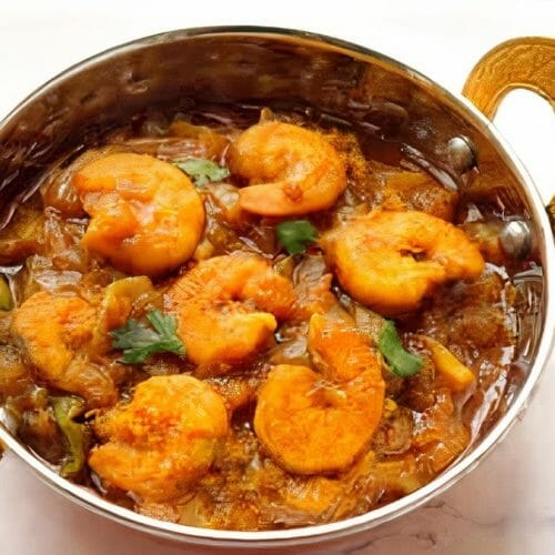 Veinchana Royyalu Curried Prawns