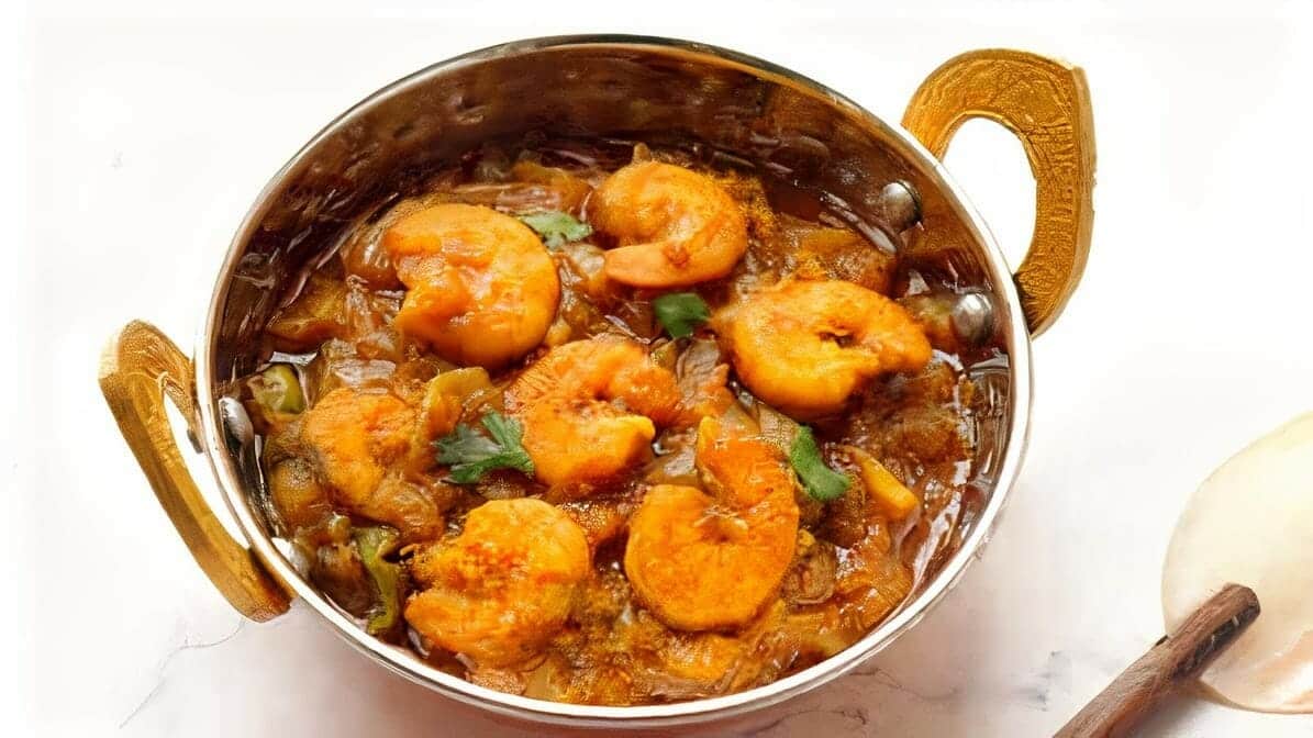 Veinchana Royyalu Curried Prawns 
