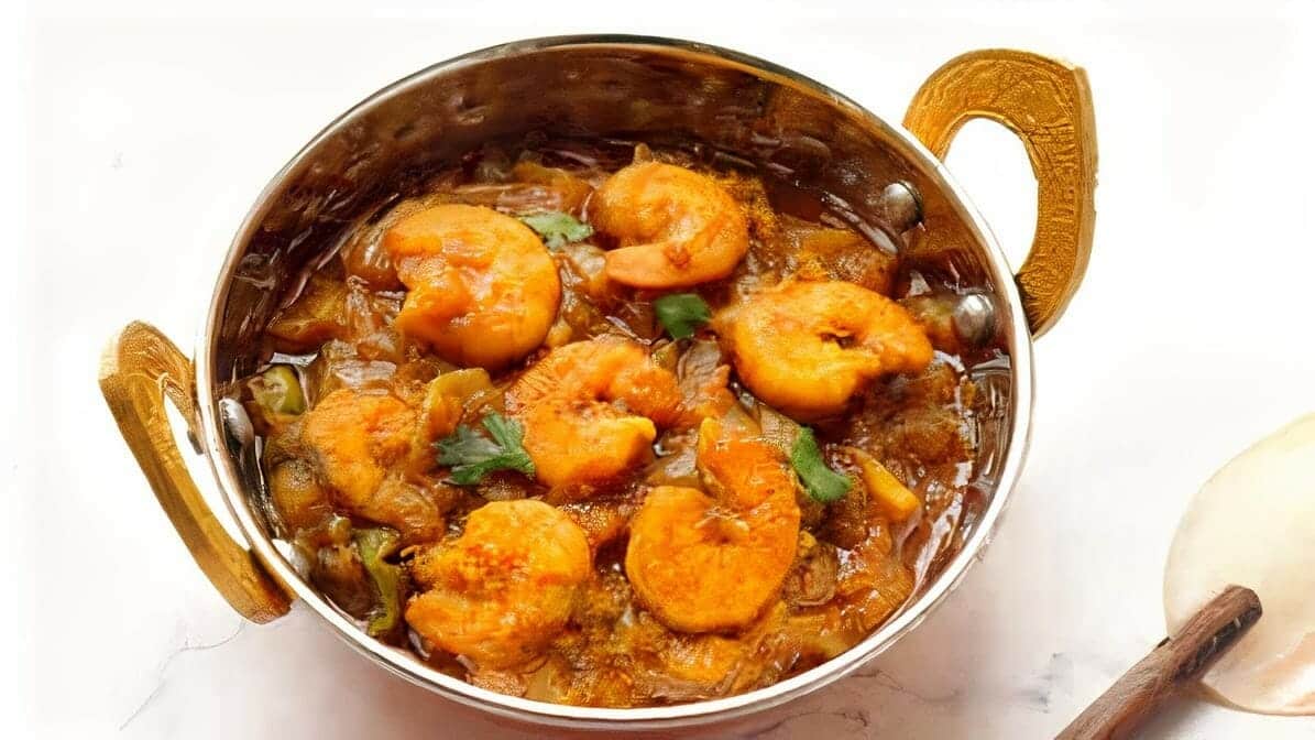 Veinchana Royyalu Curried Prawns