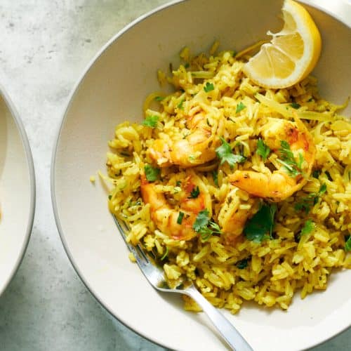 Prawn Pulao with Brinjals 18 Prawn Pulao with Brinjals