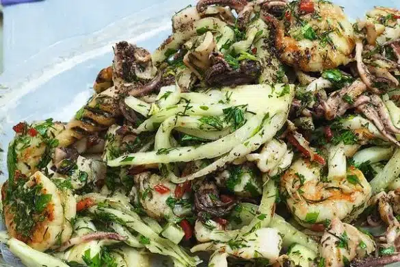 Seafood and Fennel Salad with Dill Dressing