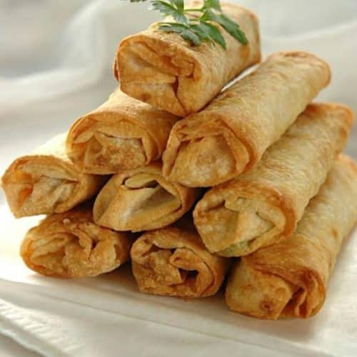 Vegetarian Golden Spring Rolls