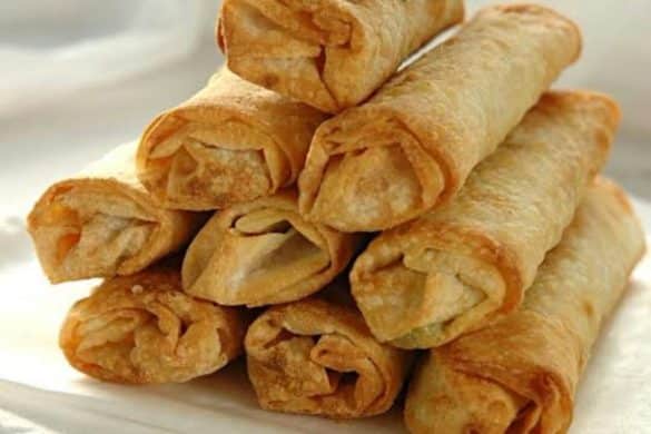 Vegetarian Golden Spring Rolls
