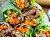 Vietnamese Roast Pork Salad Wraps 2 Vietnamese Roast Pork Salad Wraps