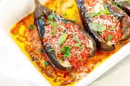 Oven Baked Meat Stuffed Brinjals