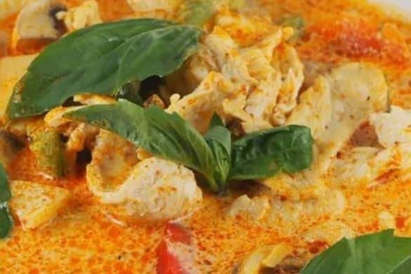 Red Chicken Curry with Bamboo Shoots