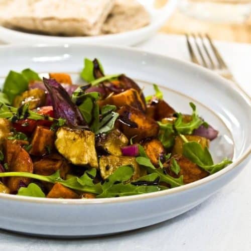 Roast Vegetable Salad with Olives