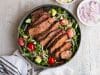 Spice crusted Steak with Cucumber Salad 2 Spice crusted Steak with Cucumber Salad