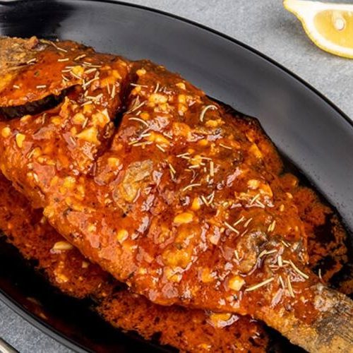 Stuffed Fish with Almond Sauce