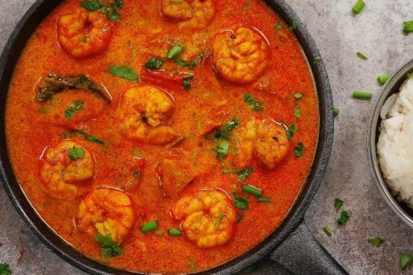 Prawn Curry with Cashew Nuts