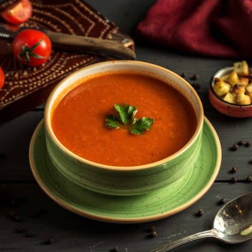 What Are the 10 Tips on How to Make Soup at Home Like a Pro? 45 Tomato soup on a table