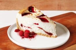 Apple and Raspberry Cheesecake