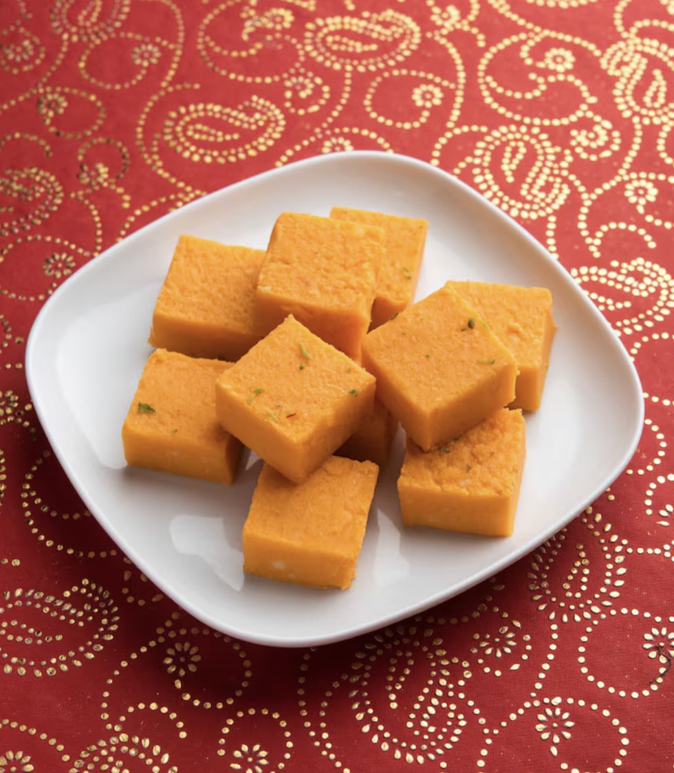 What Are the 20 Must-Try Indian Dessert Recipes? 13 Barfi on a plate