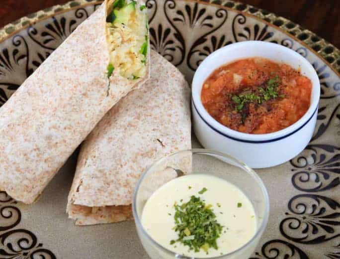 What Are the 15 Brunch Dishes to Try This Weekend? 11 Burrito with salsa
