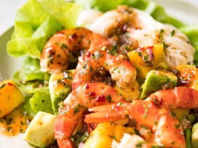 Chicken, Prawn and Avocado Salad
