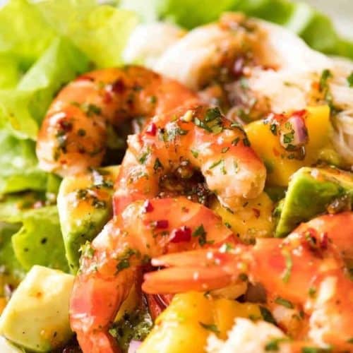 Chicken Prawn and Avocado Salad