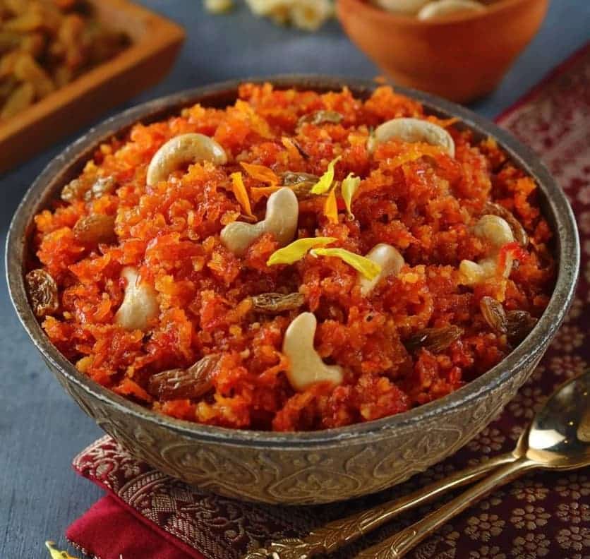What Are the 20 Must-Try Indian Dessert Recipes? 6 Gajar ka halwa with garnish