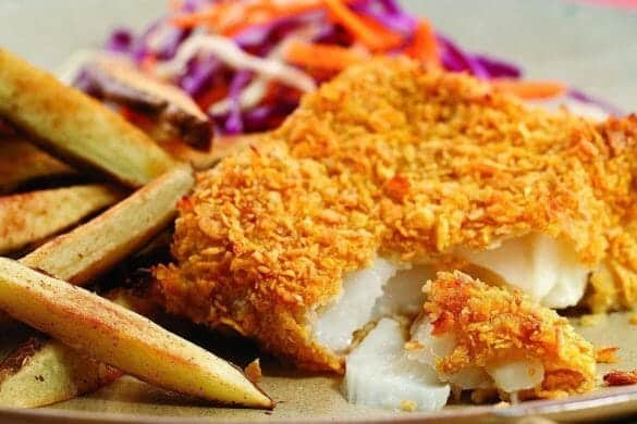 Oven-Baked Fish and Chips