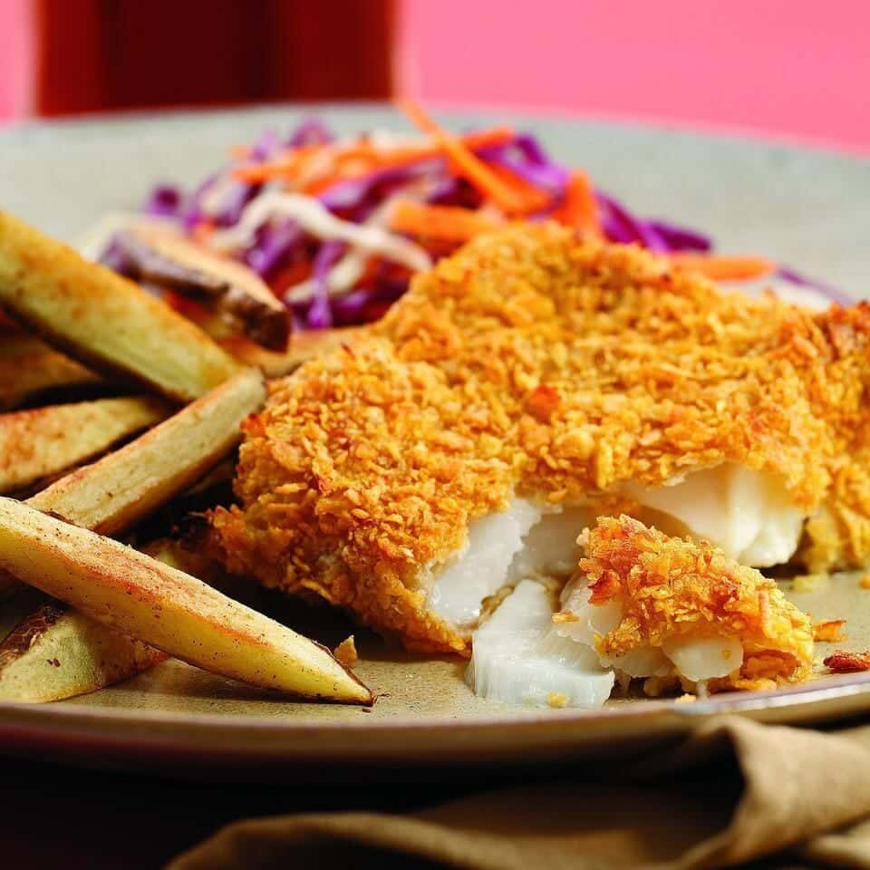 Oven-Baked Fish & Chips