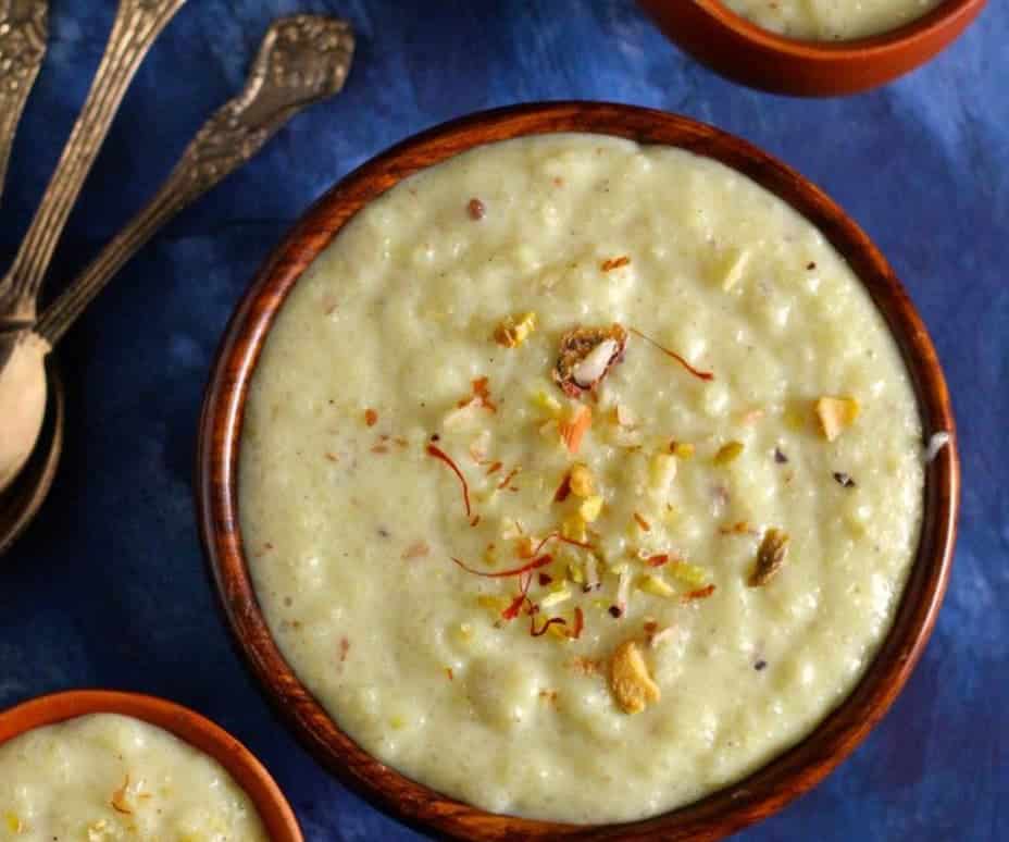 What Are the 20 Must-Try Indian Dessert Recipes? 16 Phirni in a bowl