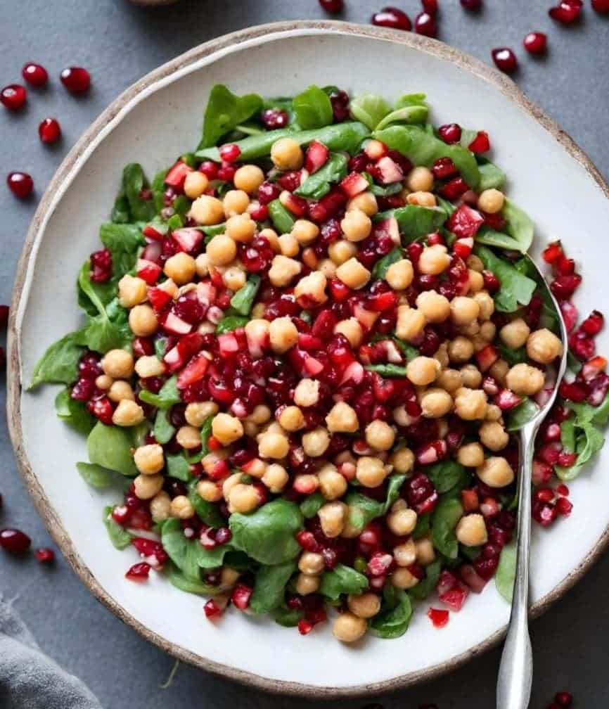 What Are The 15 Pomegranate Benefits Worth Discovering? 3 Pomegranate Chickpea Salad