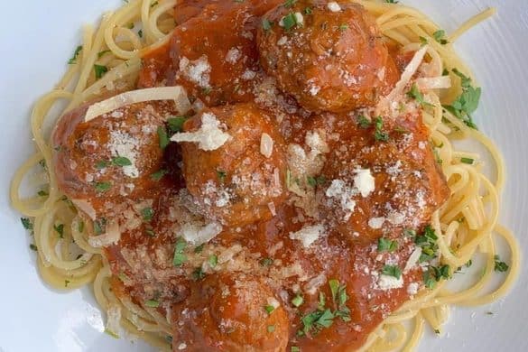 Spaghetti with Chicken Meatballs