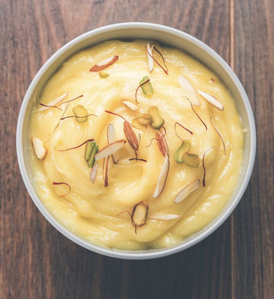 What Are the 20 Must-Try Indian Dessert Recipes? 9 shrikhand in a bowl
