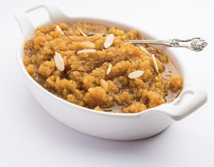 What Are the 20 Must-Try Indian Dessert Recipes? 10 sooji ka halwa in a bowl