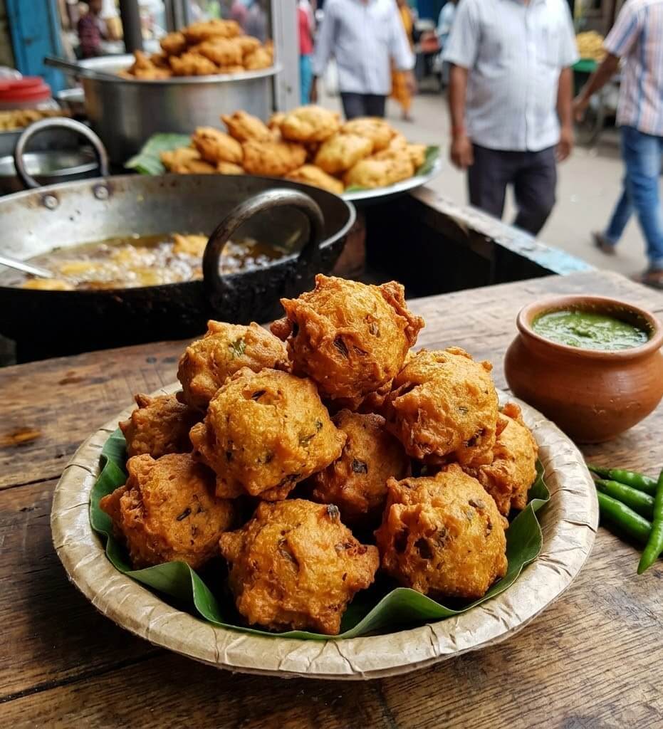 What are the Best Manipuri Cuisine Dishes to Try? 13 Bora fried fritters served with chutney as a popular Manipuri snack