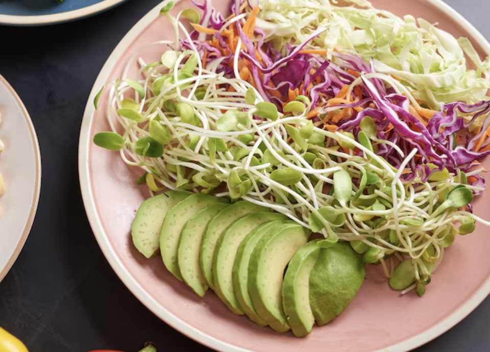 Sprouted Moong Salad Cups