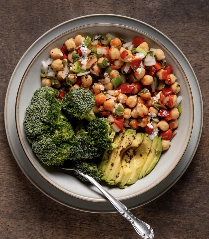 Chickpea salad bowl