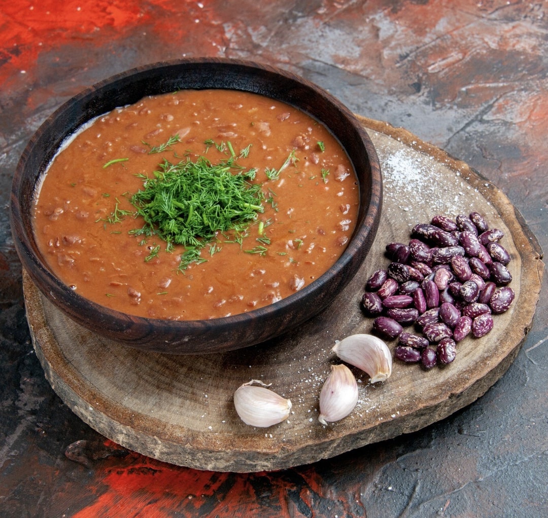 Rajma gravy in a bowl