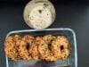 Keerai Vadai with Coconut Chutney