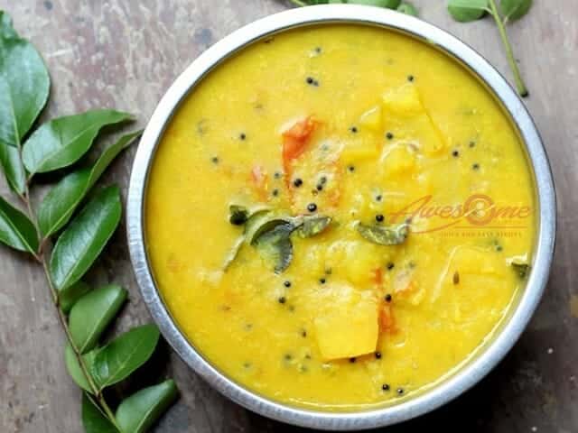 pumpkin dal kootu