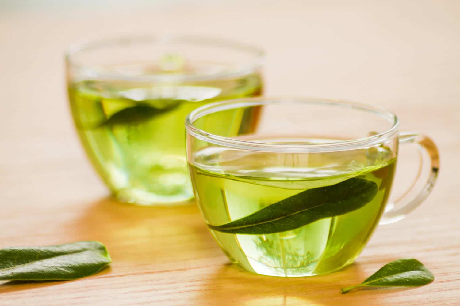 Which Heart Healthy Foods Should You Eat Daily? 12 Green tea in two glasses