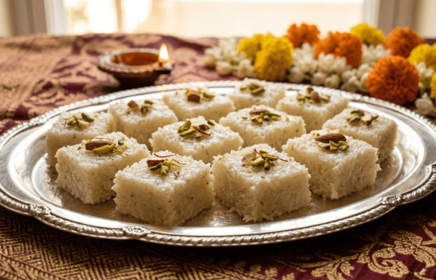 What Are the 15 Traditional Tamil New Year Dishes You Must Try? 12 Coconut Burfi Traditional Tamil New Year Sweet