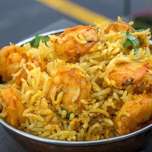 Coconut Shrimp Biryani