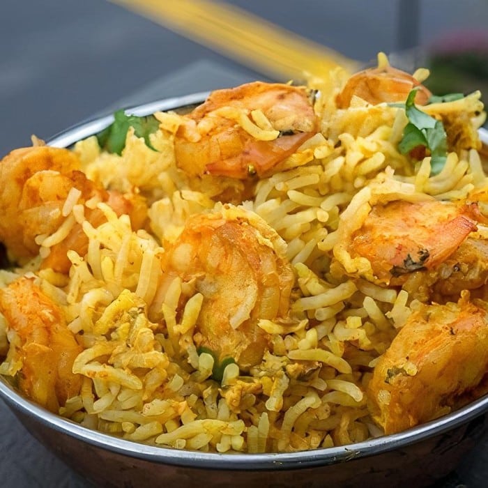 Coconut Shrimp Biryani