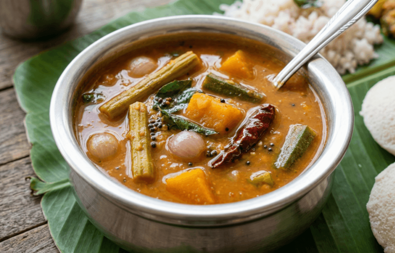 What Are the 15 Traditional Tamil New Year Dishes You Must Try? 4 Sambar Lentil Vegetable Stew Traditional Tamil New Year Dish
